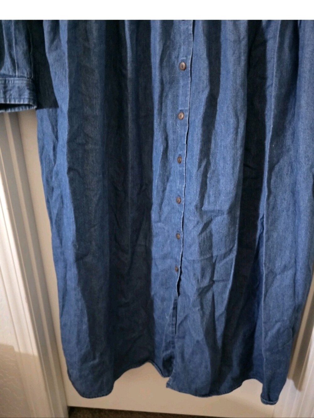 Vintage Eddie Bauer Maxi Denim Dress Size XL - Picture 7 of 16